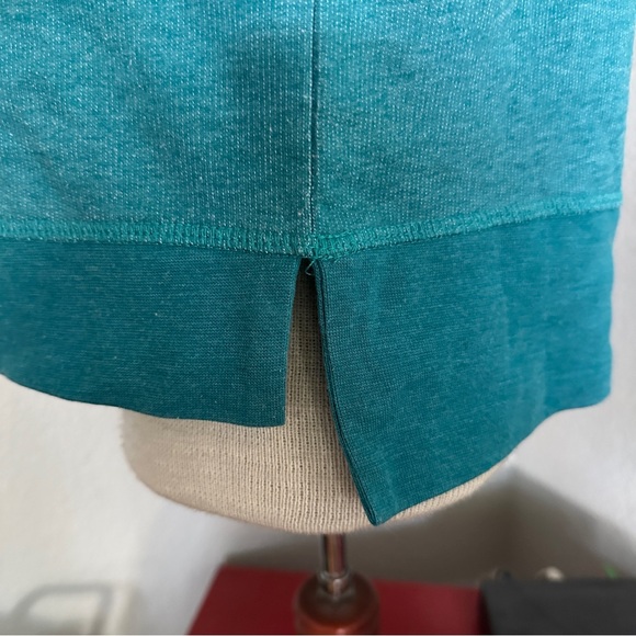 Sweaty Betty Crop Crewneck Long Sleeve Sweatshirt Teal Green - Size XS - Picture 3 of 6